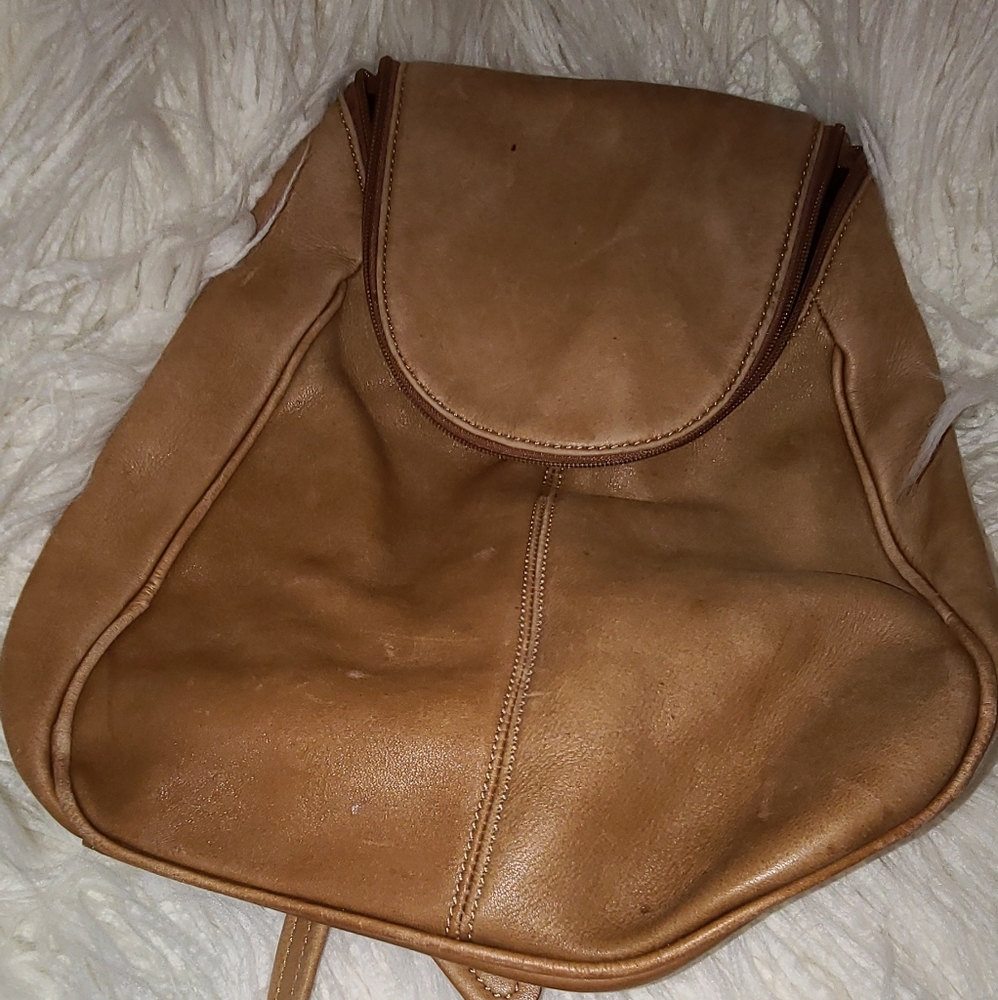 Leather Backpack Purse